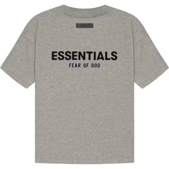 FEAR OF GOD ESSENTIALS Tee SS22 Dark Oatmeal - Men's Size Small - Picture 2 of 5